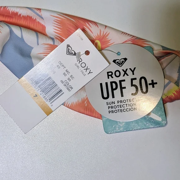 Roxy Cropped Floral Rashguard - Picture 6 of 7